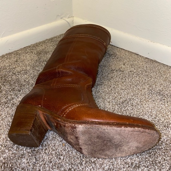 Frye 77230 Cognac Jane Pull-On Riding Boot Size 7.5 - Picture 4 of 9